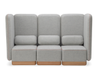 TOFFEE HIGHBACK 3seater