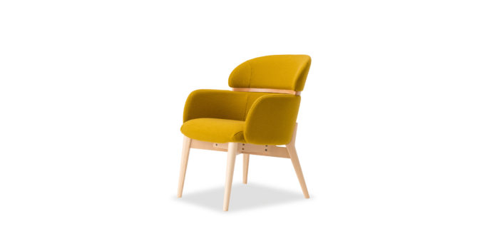 ENFOLD LOUNGE wooden legs