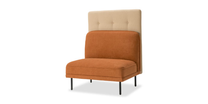 KOTONA armless sofa with back panel(low)