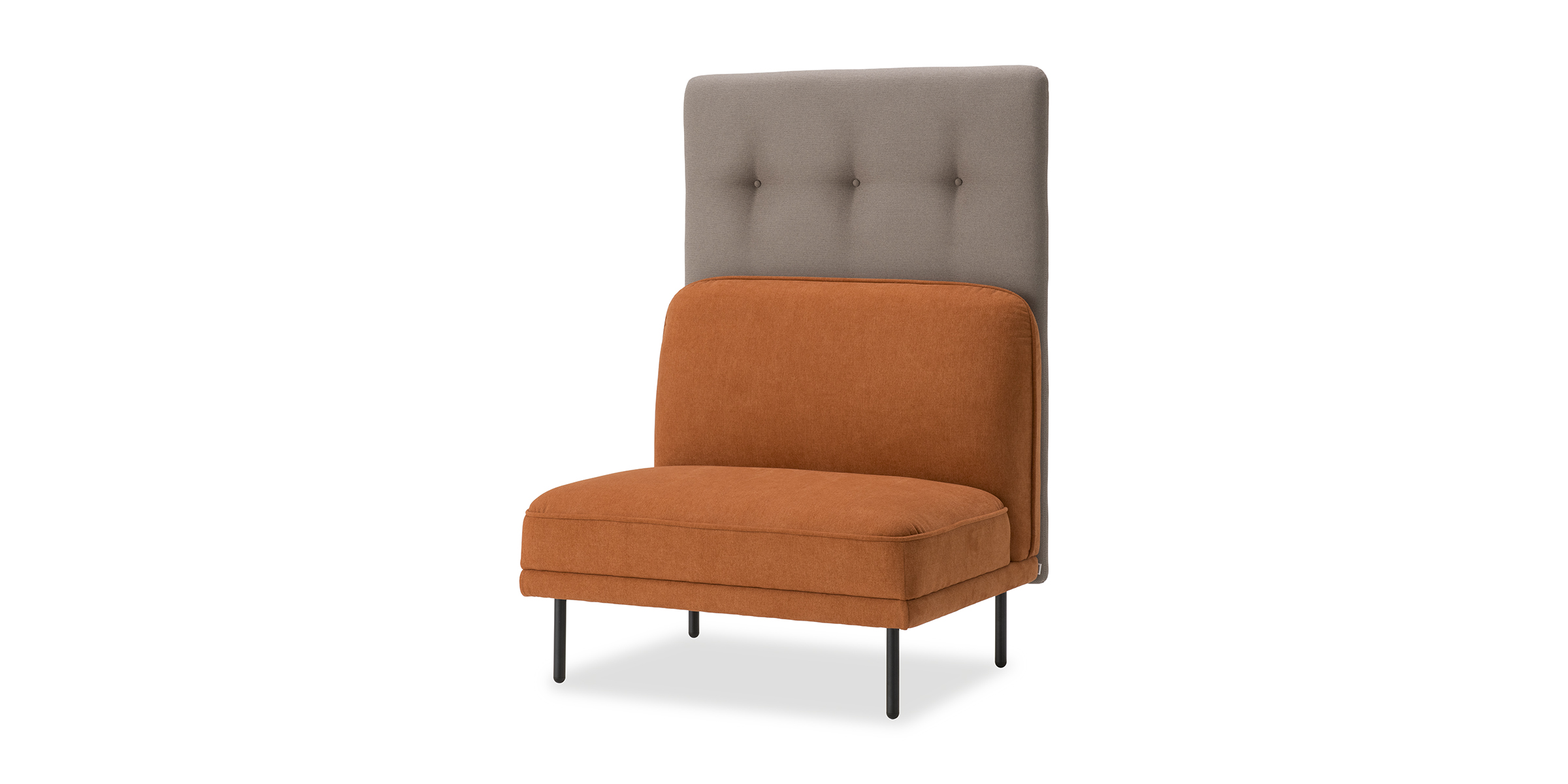 KOTONA armless sofa with back panel(high)