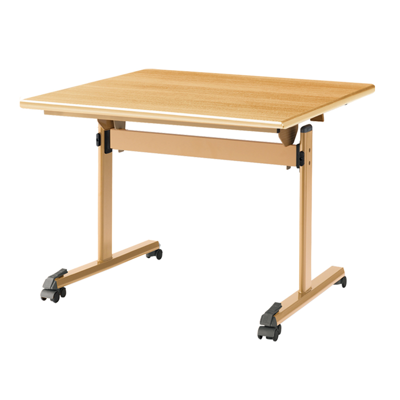 オーダーテーブル 樹脂ｴｯｼﾞ 三角形ﾃｰﾌﾞﾙW1500 D830 木製角ﾃｰﾊﾟｰ脚 